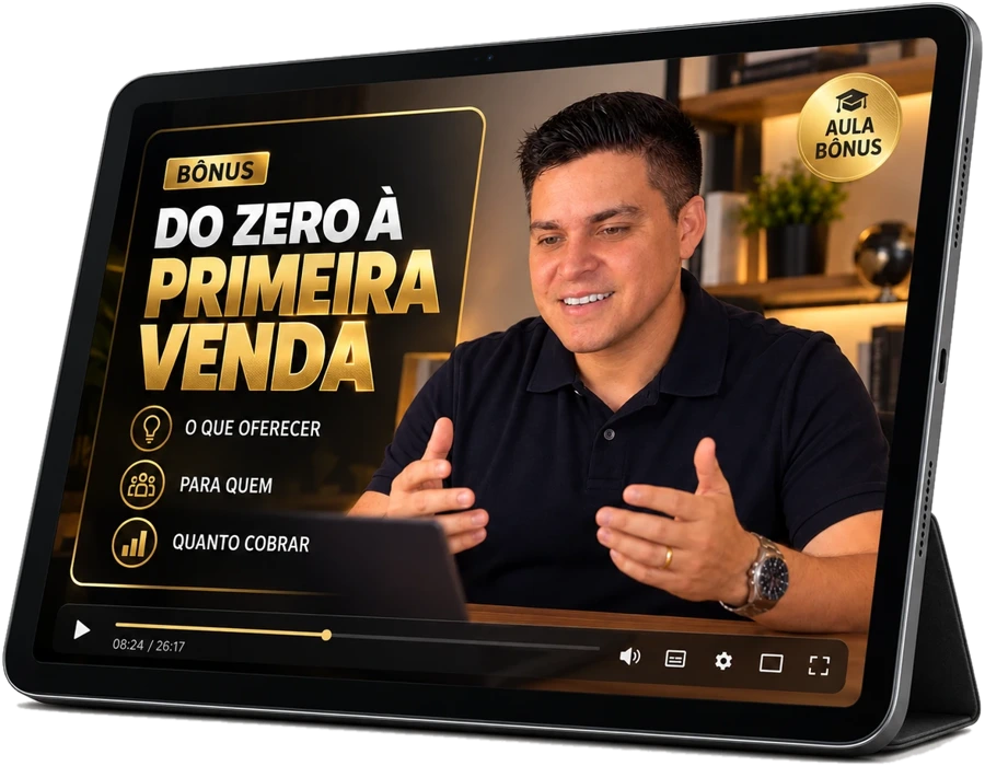Bônus Do Zero à Primeira Venda: aula no iPad